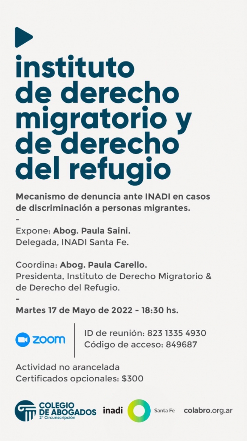 Mecanismo de denuncia ante INADI en casos de discriminación a personas migrantes - 17/05/2022